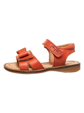 Leren sandalen roodbruin